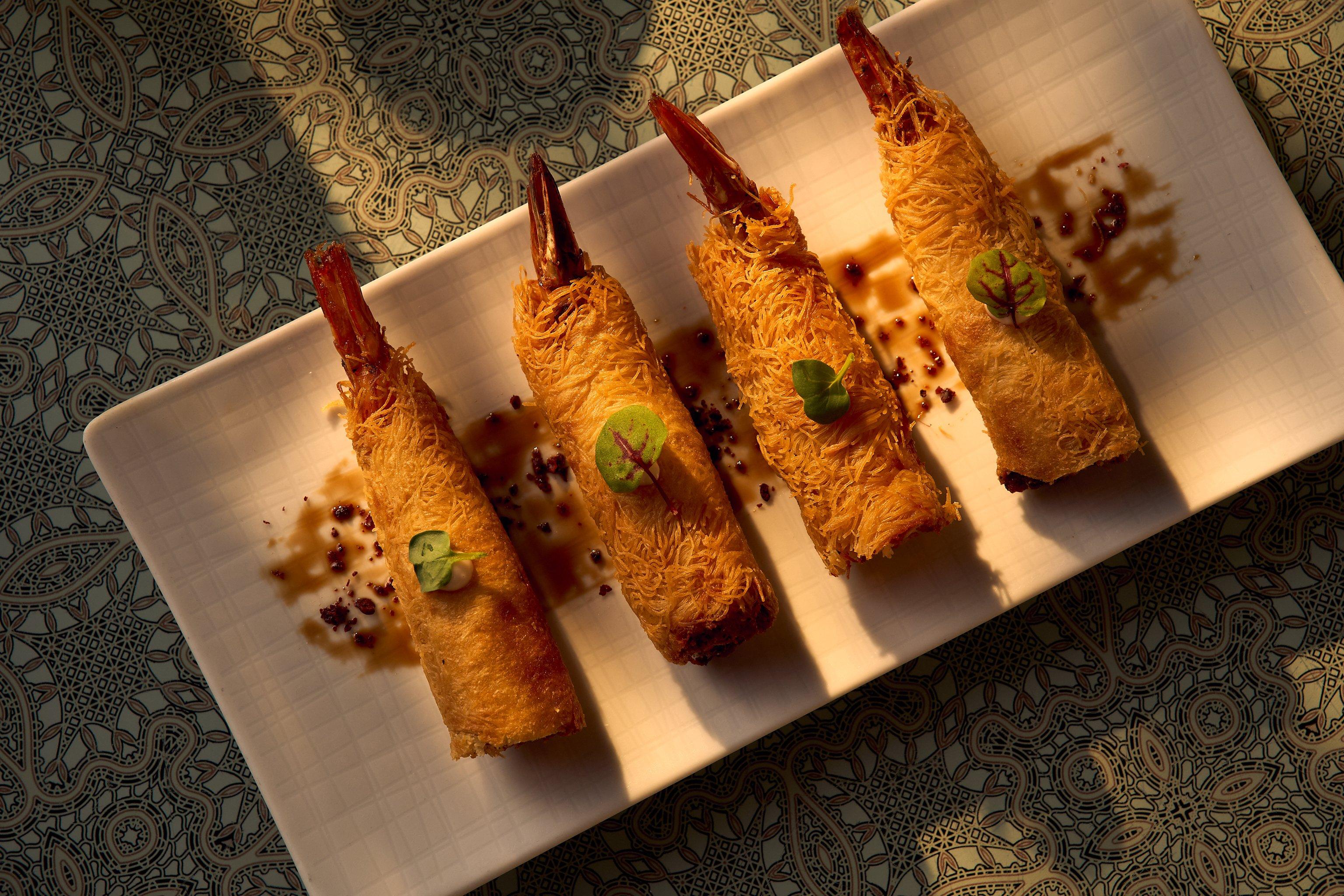 Ayamna Shrimp Kunafa